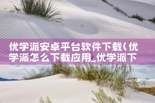 优学派安卓平台软件下载