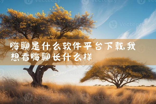 嗨聊是什么软件平台下载