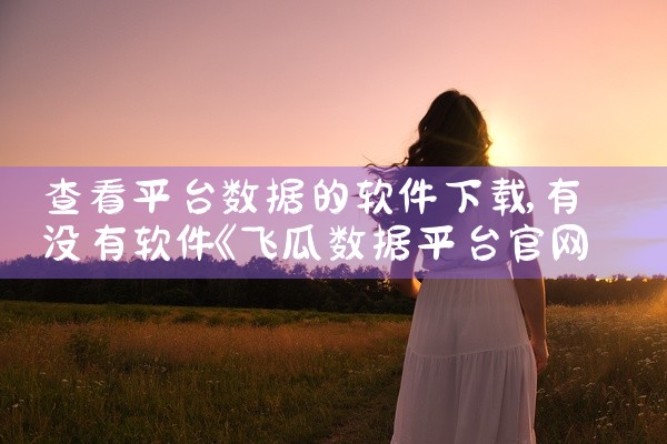 查看平台数据的软件下载