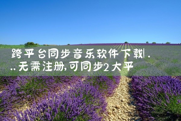 跨平台同步音乐软件下载
