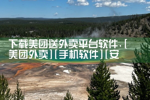 下载美团送外卖平台软件