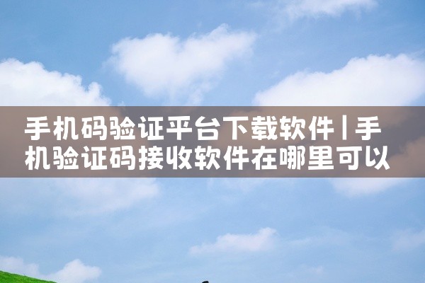 手机码验证平台下载软件